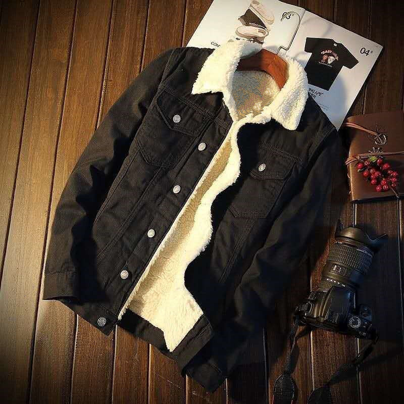 Fleece Denim Jacket