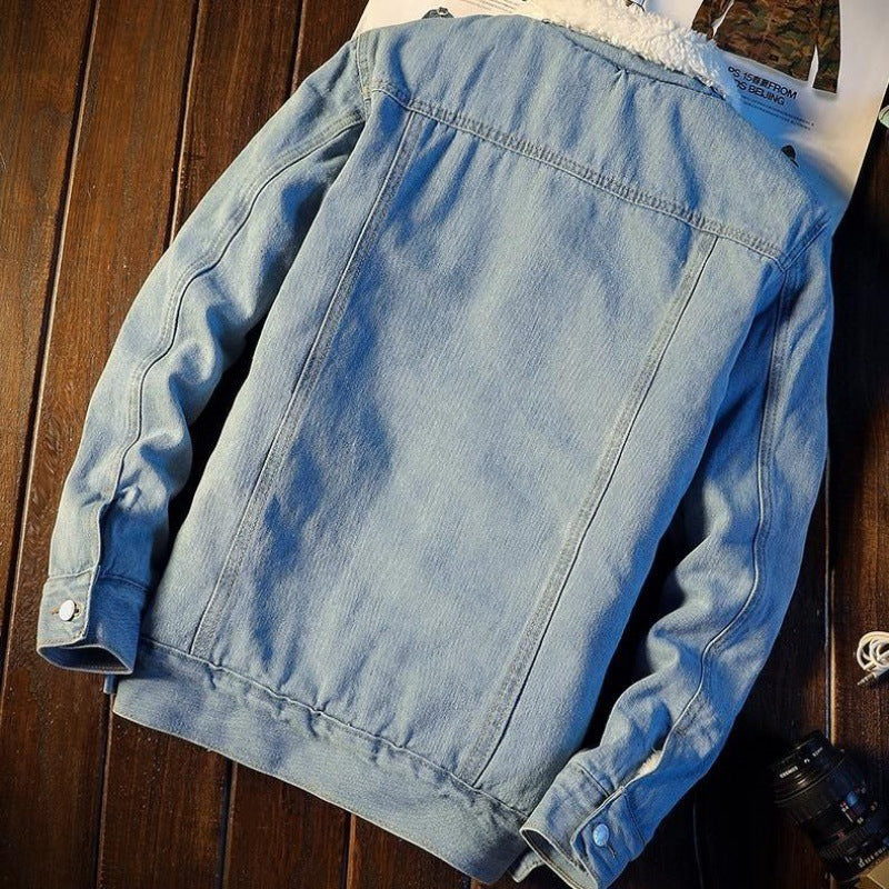 Fleece Denim Jacket