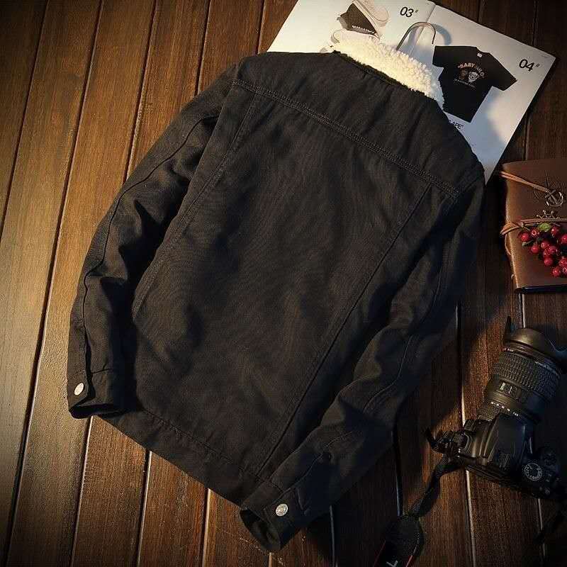 Fleece Denim Jacket