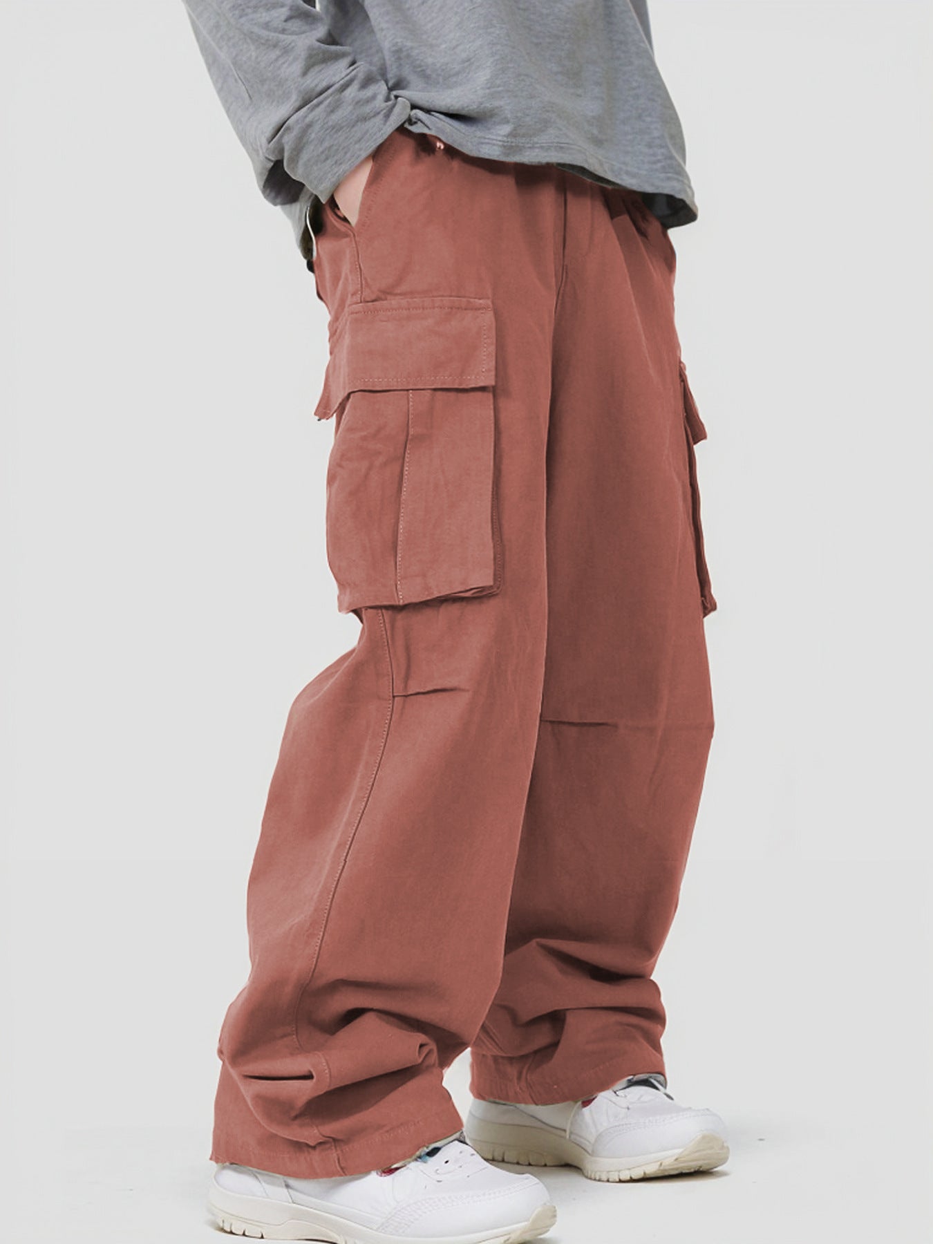 Loose Fit Cargo Chinos