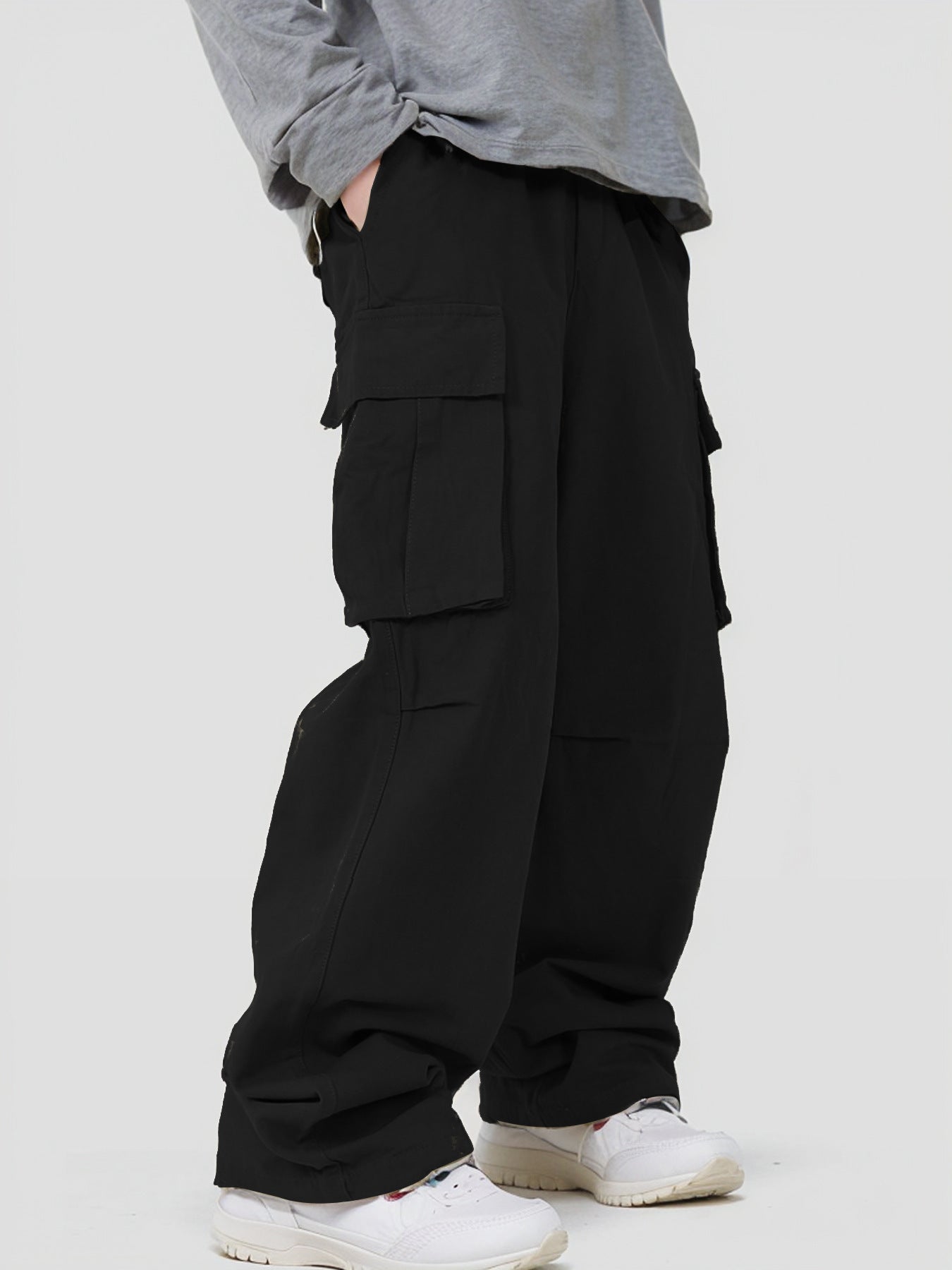 Loose Fit Cargo Chinos