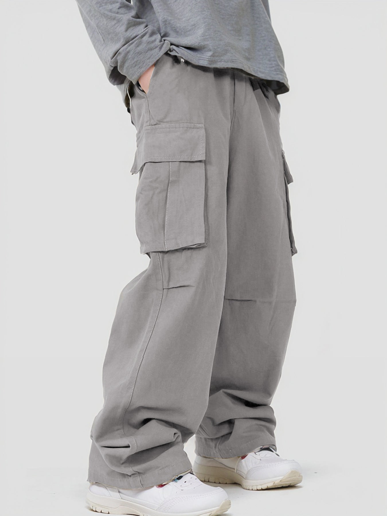 Loose Fit Cargo Chinos