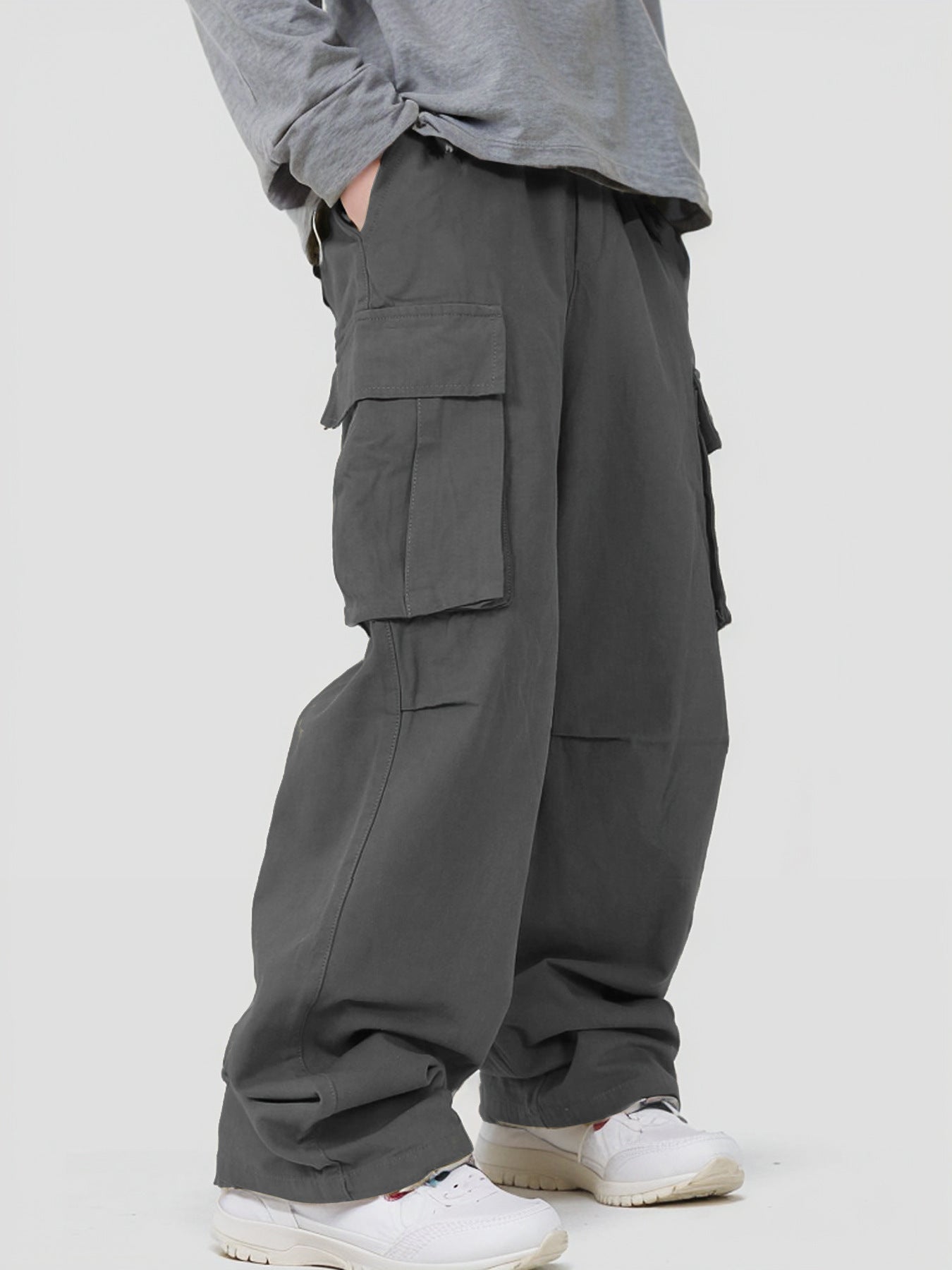 Loose Fit Cargo Chinos