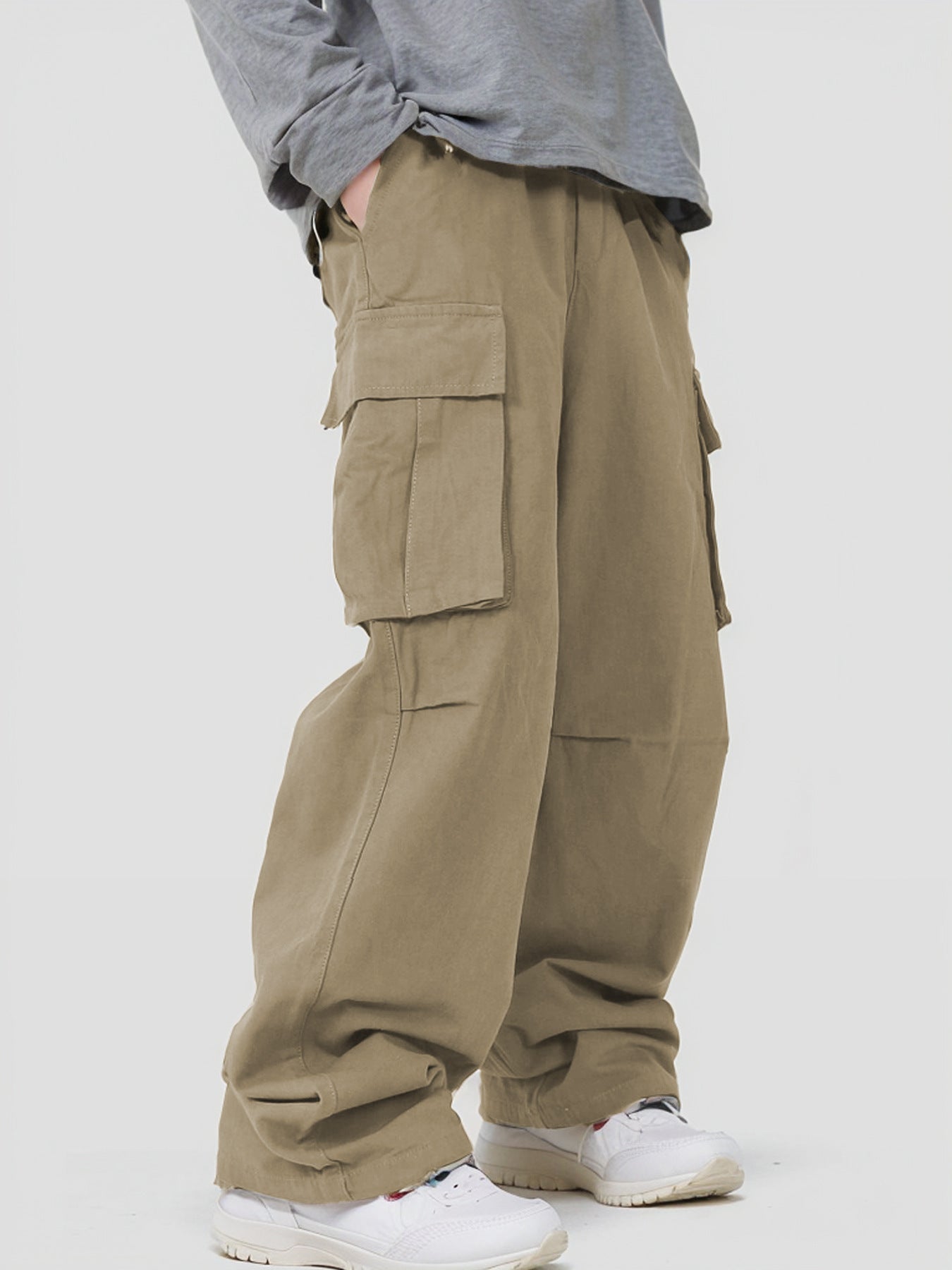 Loose Fit Cargo Chinos